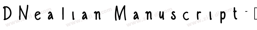 DNealian Manuscript字体转换